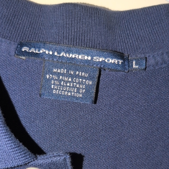 Ralph Lauren Sport Blue Polo Shirt - Picture 4 of 5